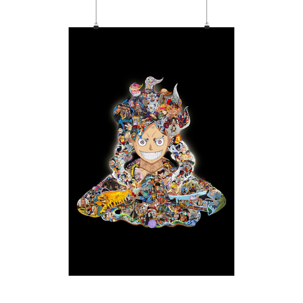 luffy gear 5 poster LUFFY GEAR 5 COLOR POSTER