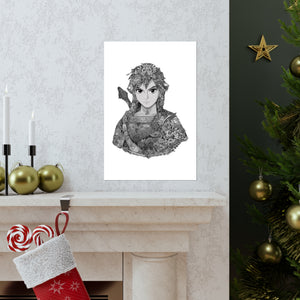 LINK BLACK & WHITE POSTER LINK BLACK & WHITE POSTER