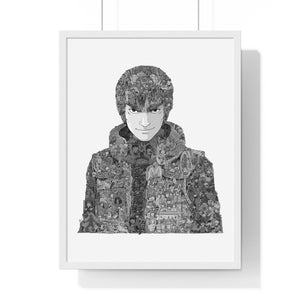 MIGHT GUY BLACK & WHITE FRAMED POSTER MIGHT GUY BLACK & WHITE FRAMED POSTER