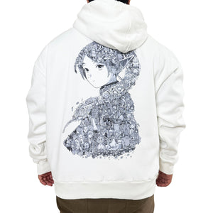 FRIEREN BLACK & WHITE HOODIE (Ship from Viet Nam) FRIEREN BLACK & WHITE HOODIE (Ship from Viet Nam)