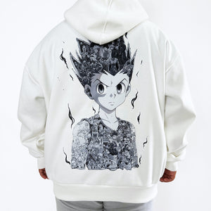 GON BLACK & WHITE HOODIE (Ship from Viet Nam) GON BLACK & WHITE HOODIE (Ship from Viet Nam)