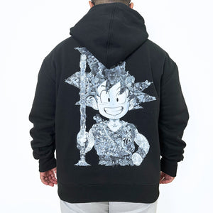 KID GOKU BLACK & WHITE HOODIE (Ship from Viet Nam) KID GOKU BLACK & WHITE HOODIE (Ship from Viet Nam)