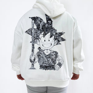 KID GOKU BLACK & WHITE HOODIE (Ship from Viet Nam) KID GOKU BLACK & WHITE HOODIE (Ship from Viet Nam)
