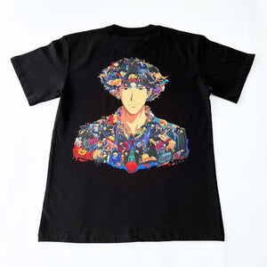 SPIKE SPIEGEL COLOR PREMIUM T-SHIRT (Art on back - Ship from Viet Nam) SPIKE SPIEGEL COLOR PREMIUM T-SHIRT (Art on back - Ship from Viet Nam)
