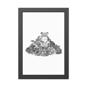 KUMA BLACK & WHITE FRAMED POSTER KUMA BLACK & WHITE FRAMED POSTER