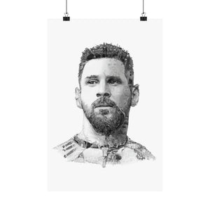 MESSI 2023 BLACK & WHITE POSTER MESSI 2023 BLACK & WHITE POSTER