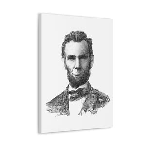 ABRAHAM LINCOLN BLACK & WHITE CANVAS ABRAHAM LINCOLN BLACK & WHITE CANVAS