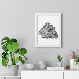 WHITEBEARD ROGER BLACK & WHITE FRAMED POSTER WHITEBEARD ROGER BLACK & WHITE FRAMED POSTER