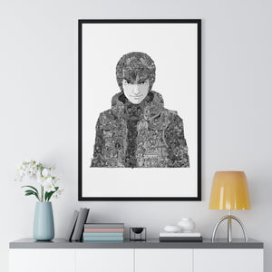 MIGHT GUY BLACK & WHITE FRAMED POSTER MIGHT GUY BLACK & WHITE FRAMED POSTER