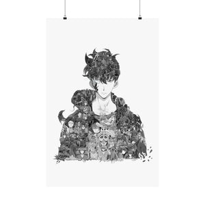 SUNG JINWOO BLACK & WHITE POSTER SUNG JINWOO BLACK & WHITE POSTER