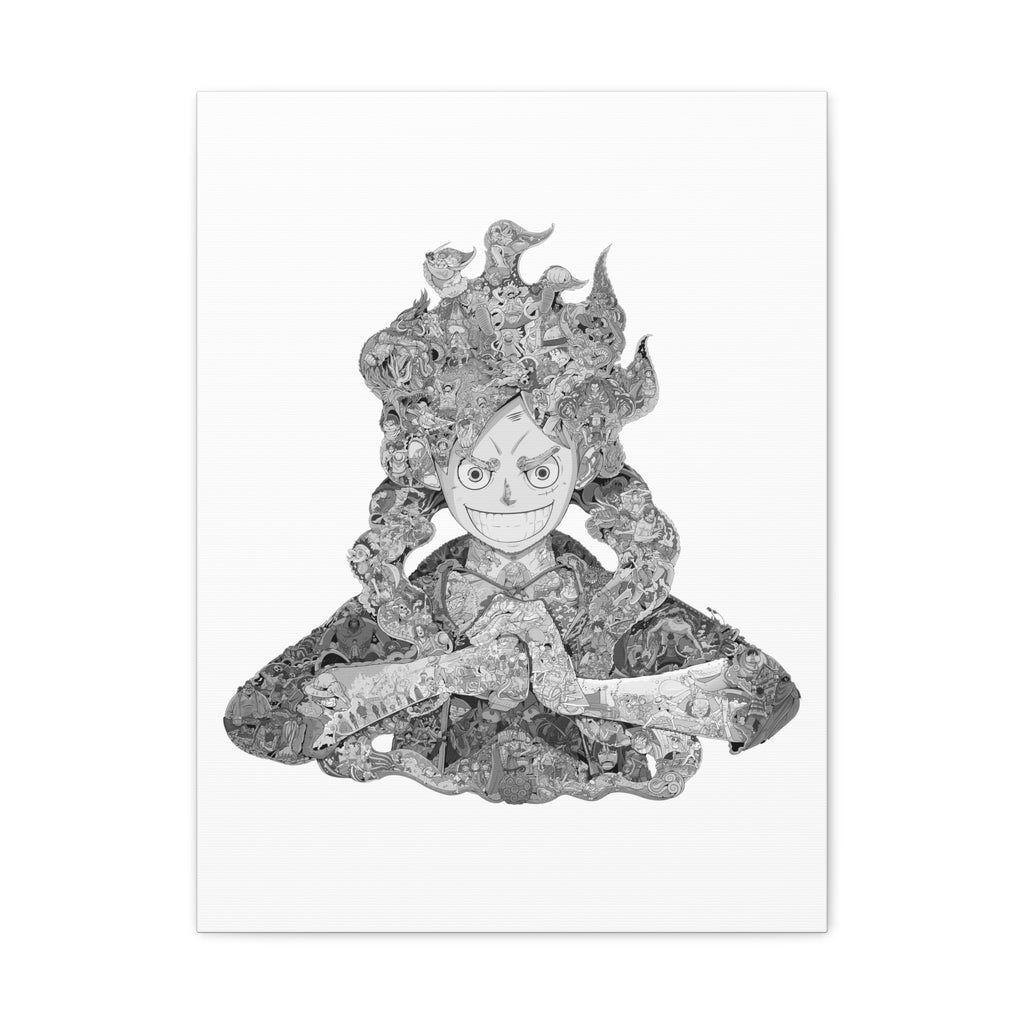 LUFFY GEAR 5 BLACK & WHITE CANVAS