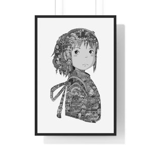 CHIHIRO BLACK & WHITE FRAMED POSTER CHIHIRO BLACK & WHITE FRAMED POSTER
