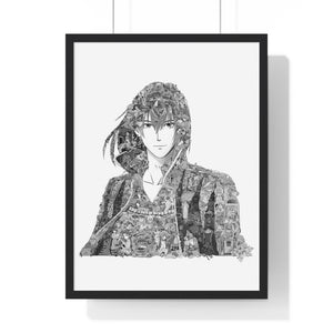 HOWL BLACK & WHITE FRAMED POSTER HOWL BLACK & WHITE FRAMED POSTER