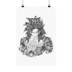 GOKU SSJ4 BLACK & WHITE POSTER GOKU SSJ4 BLACK & WHITE POSTER