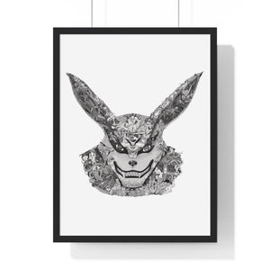 KURAMA BLACK & WHITE FRAMED POSTER KURAMA BLACK & WHITE FRAMED POSTER