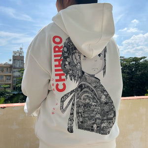 CHIHIRO BLACK & WHITE HOODIE (Ship from Viet Nam) CHIHIRO BLACK & WHITE HOODIE (Ship from Viet Nam)