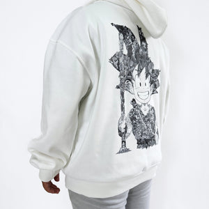 KID GOKU BLACK & WHITE HOODIE (Ship from Viet Nam) KID GOKU BLACK & WHITE HOODIE (Ship from Viet Nam)
