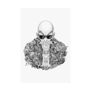MASTER ROSHI BLACK & WHITE POSTER MASTER ROSHI BLACK & WHITE POSTER