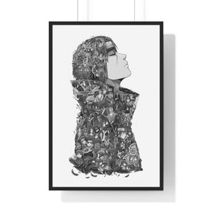 ITACHI (RAIN) BLACK & WHITE FRAMED POSTER ITACHI (RAIN) BLACK & WHITE FRAMED POSTER