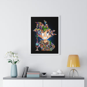 KID GOKU COLOR FRAMED POSTER KID GOKU COLOR FRAMED POSTER