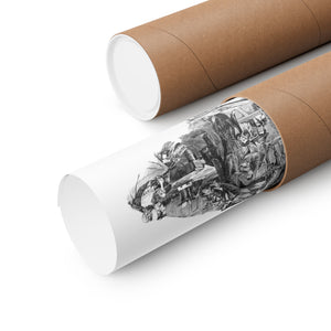 ABRAHAM LINCOLN BLACK & WHITE POSTER ABRAHAM LINCOLN BLACK & WHITE POSTER