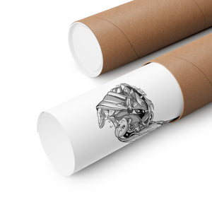 AANG BLACK & WHITE POSTER (Colored Eyes) AANG BLACK & WHITE POSTER (Colored Eyes)