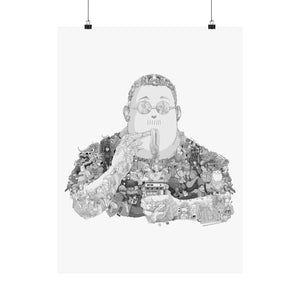 SAKAMOTO BLACK & WHITE POSTER SAKAMOTO BLACK & WHITE POSTER