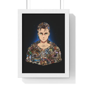 EREN YEAGER COLOR FRAMED POSTER EREN YEAGER COLOR FRAMED POSTER