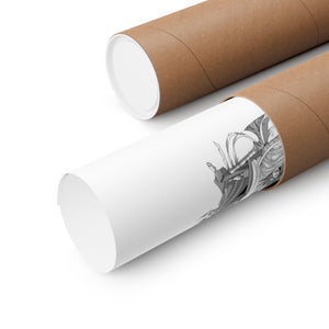 KENPACHI BLACK & WHITE POSTER KENPACHI BLACK & WHITE POSTER