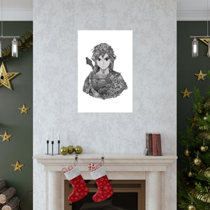 LINK BLACK & WHITE POSTER LINK BLACK & WHITE POSTER