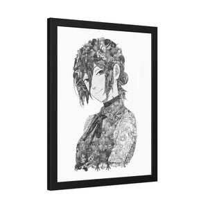 REZE BLACK & WHITE FRAMED POSTER REZE BLACK & WHITE FRAMED POSTER