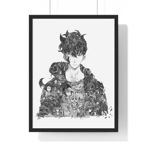 SUNG JINWOO BLACK & WHITE FRAMED POSTER SUNG JINWOO BLACK & WHITE FRAMED POSTER