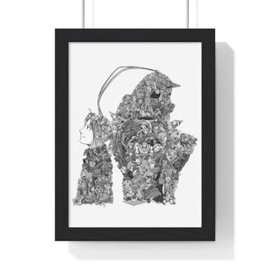 EDWARD ALPHONSE BLACK & WHITE FRAMED POSTER EDWARD ALPHONSE BLACK & WHITE FRAMED POSTER