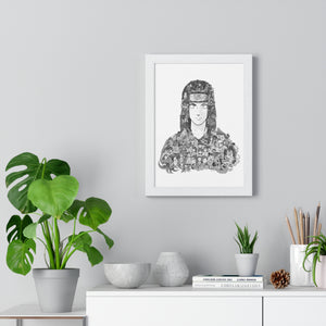 NEJI BLACK & WHITE FRAMED POSTER NEJI BLACK & WHITE FRAMED POSTER