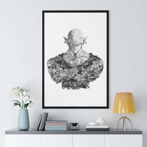 PICCOLO BLACK & WHITE FRAMED POSTER PICCOLO BLACK & WHITE FRAMED POSTER