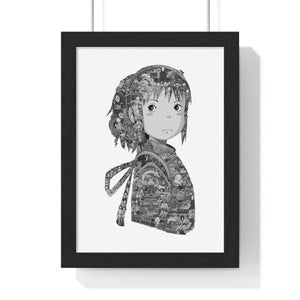 CHIHIRO BLACK & WHITE FRAMED POSTER CHIHIRO BLACK & WHITE FRAMED POSTER