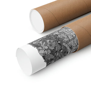 MIGHT GUY BLACK & WHITE POSTER MIGHT GUY BLACK & WHITE POSTER