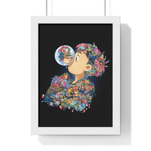 PONYO COLOR FRAMED POSTER PONYO COLOR FRAMED POSTER