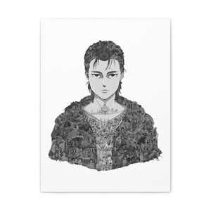 EREN YEAGER BLACK & WHITE CANVAS EREN YEAGER BLACK & WHITE CANVAS