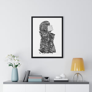ITACHI (RAIN) BLACK & WHITE FRAMED POSTER ITACHI (RAIN) BLACK & WHITE FRAMED POSTER