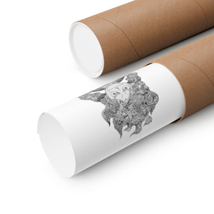 LUFFY GEAR 5 BLACK & WHITE POSTER LUFFY GEAR 5 BLACK & WHITE POSTER