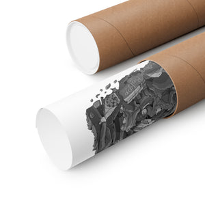 SPIKE SPIEGEL BLACK & WHITE POSTER SPIKE SPIEGEL BLACK & WHITE POSTER