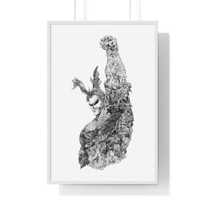 ALL MIGHT BLACK & WHITE FRAMED POSTER ALL MIGHT BLACK & WHITE FRAMED POSTER