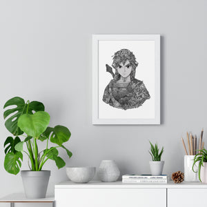 LINK BLACK & WHITE FRAMED POSTER LINK BLACK & WHITE FRAMED POSTER