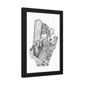 DENJI BLACK & WHITE FRAMED POSTER DENJI BLACK & WHITE FRAMED POSTER