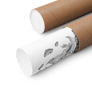 SESSHOMARU BLACK & WHITE POSTER SESSHOMARU BLACK & WHITE POSTER