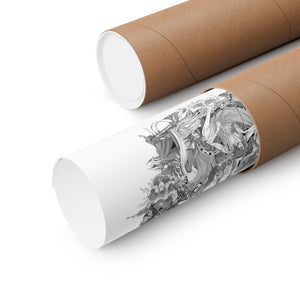 KENPACHI BLACK & WHITE POSTER KENPACHI BLACK & WHITE POSTER