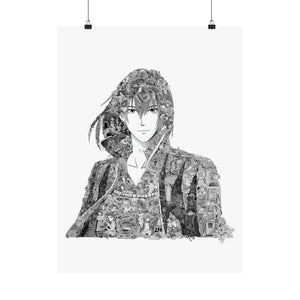 HOWL BLACK & WHITE POSTER HOWL BLACK & WHITE POSTER