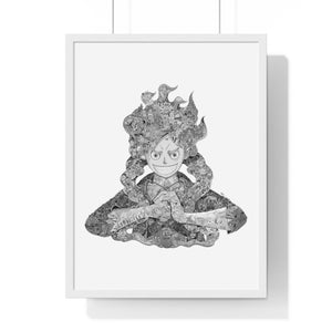 LUFFY GEAR 5 BLACK & WHITE FRAMED POSTER LUFFY GEAR 5 BLACK & WHITE FRAMED POSTER