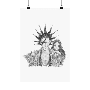 KENPACHI BLACK & WHITE POSTER KENPACHI BLACK & WHITE POSTER